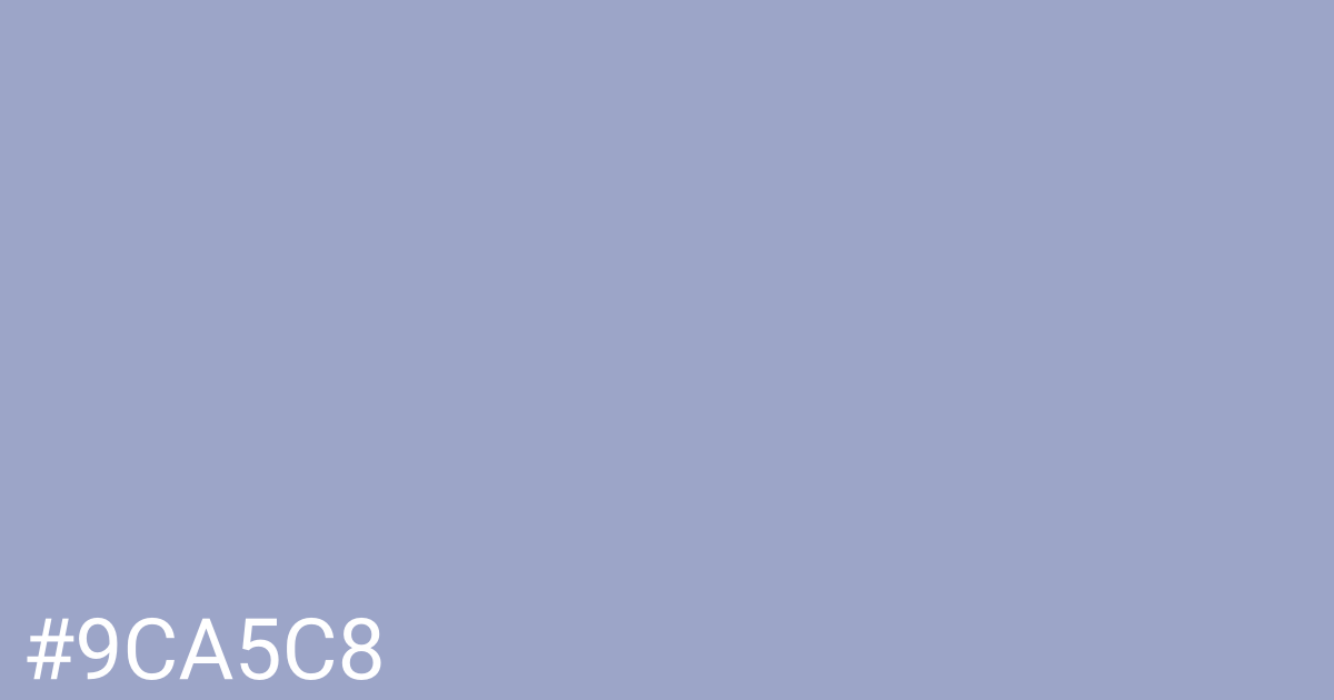 Hex color #9ca5c8 graphic