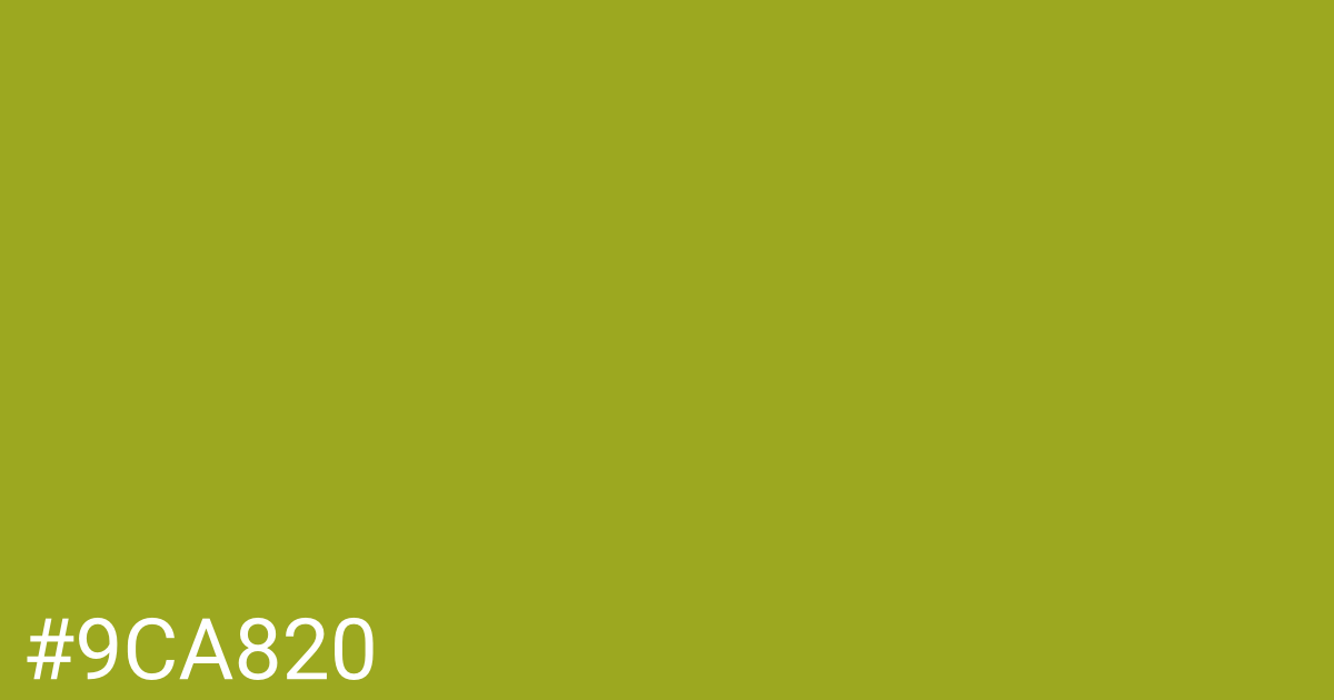 Hex color #9ca820 graphic