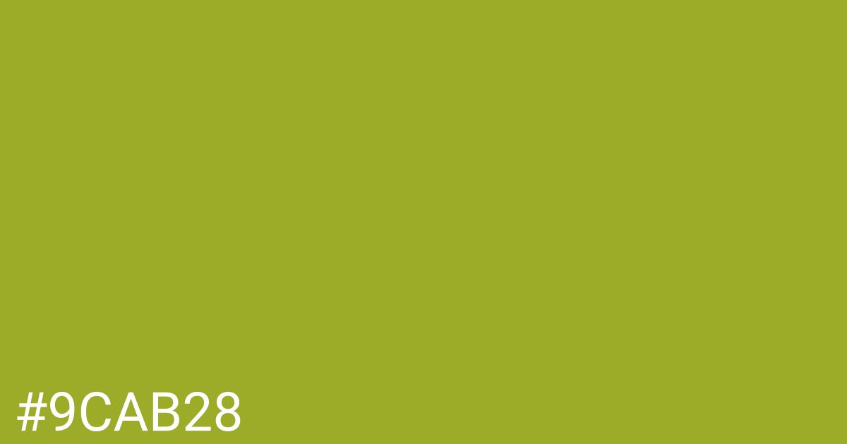 Hex color #9cab28 graphic