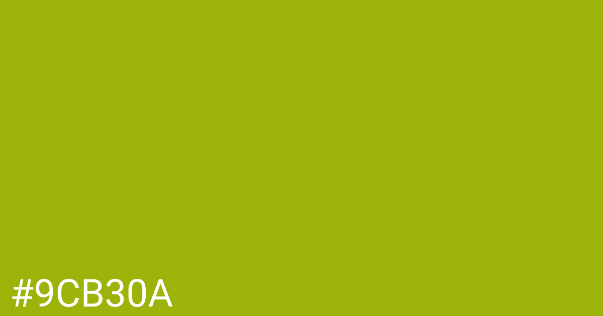 Hex color #9cb30a graphic