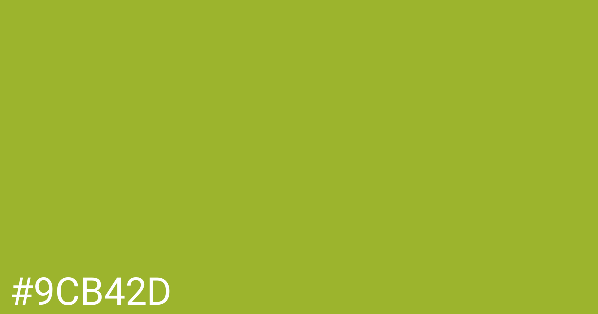 Hex color #9cb42d graphic