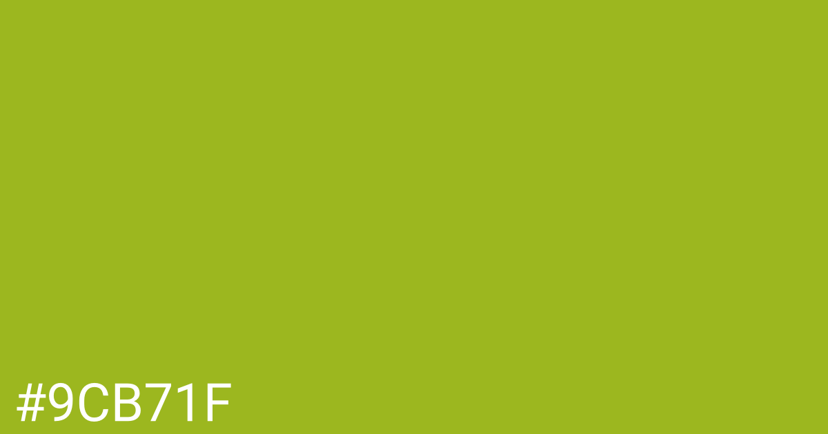 Hex color #9cb71f graphic