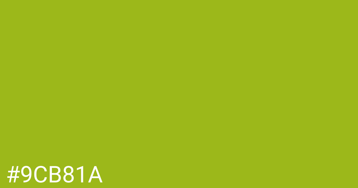Hex color #9cb81a graphic
