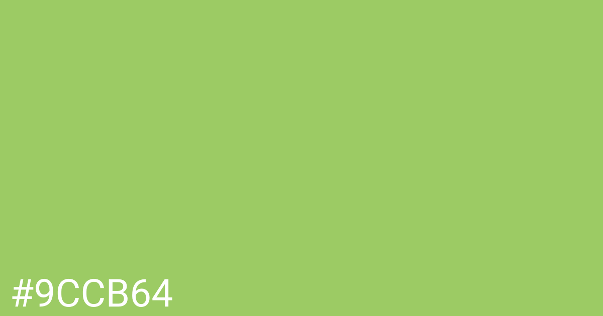 Hex color #9ccb64 graphic