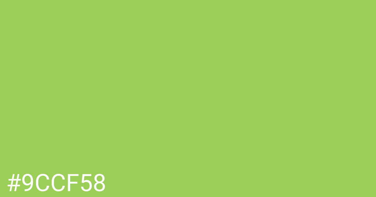 Hex color #9ccf58 graphic