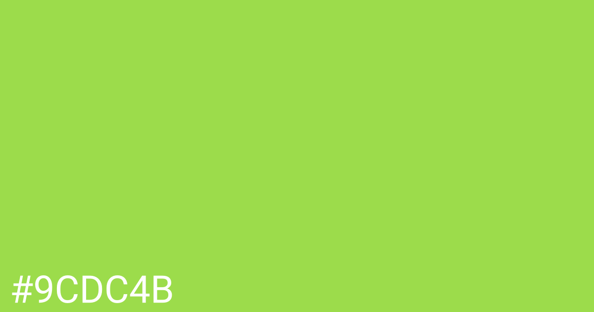 Hex color #9cdc4b graphic