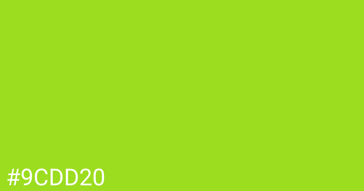 Hex color #9cdd20 graphic