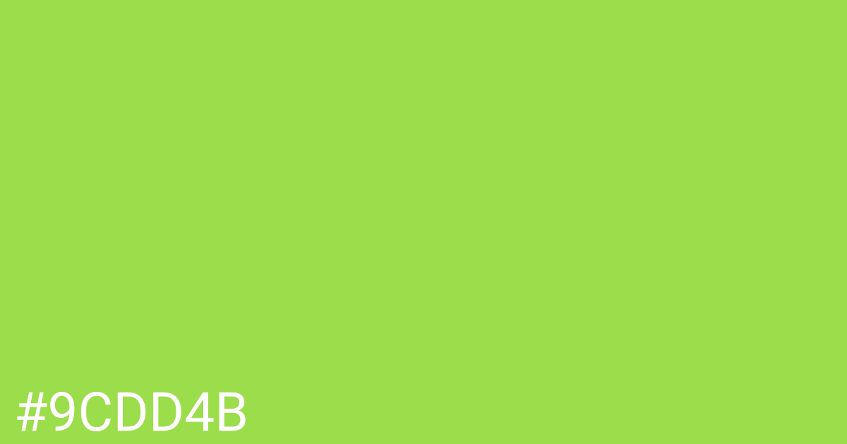 Hex color #9cdd4b graphic