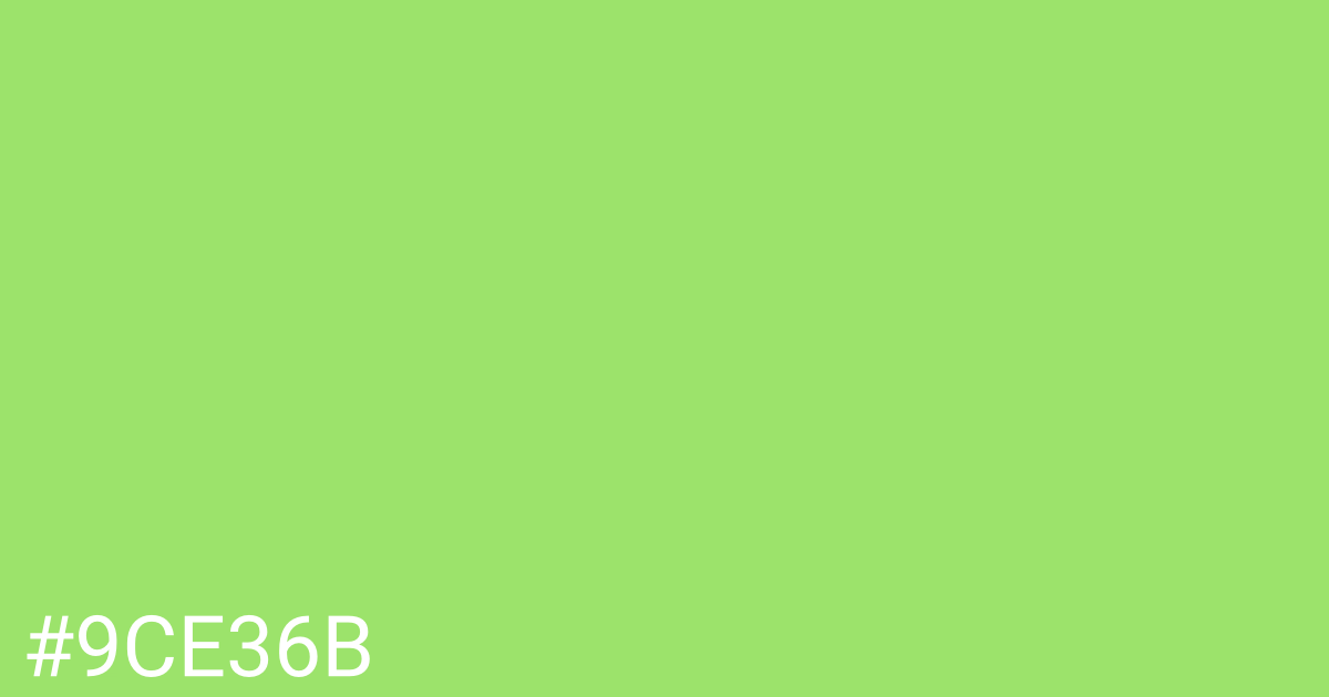 Hex color #9ce36b graphic