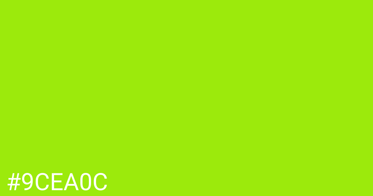 Hex color #9cea0c graphic