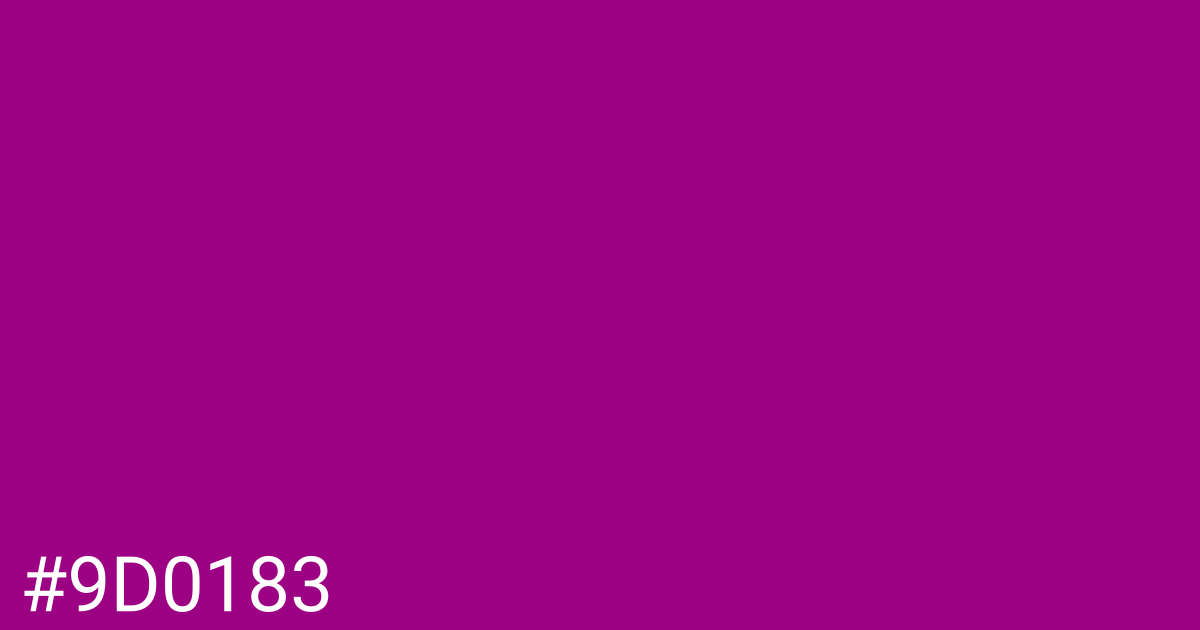 Hex color #9d0183 graphic