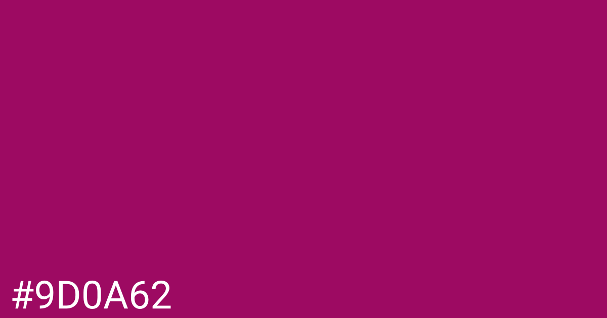 Hex color #9d0a62 graphic
