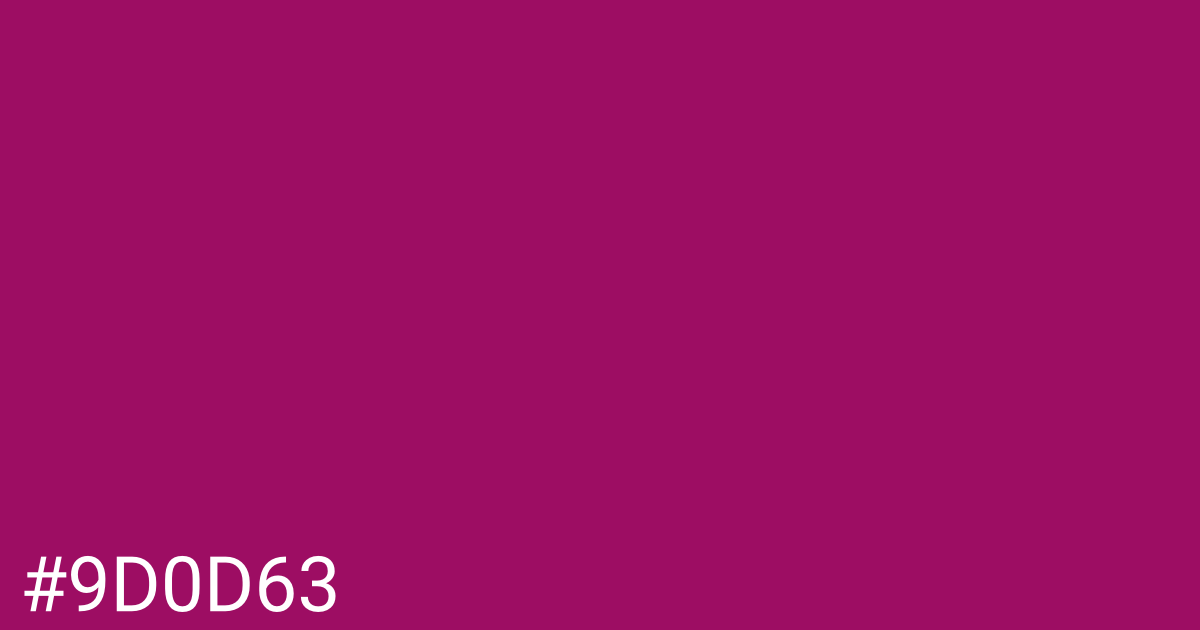 Hex color #9d0d63 graphic