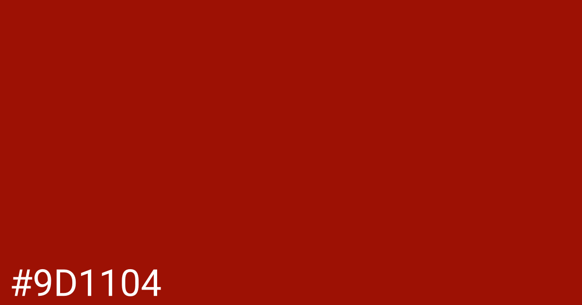 Hex color #9d1104 graphic