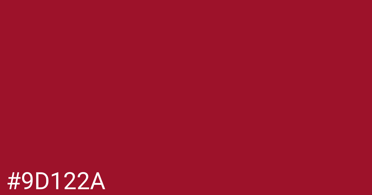 Hex color #9d122a graphic