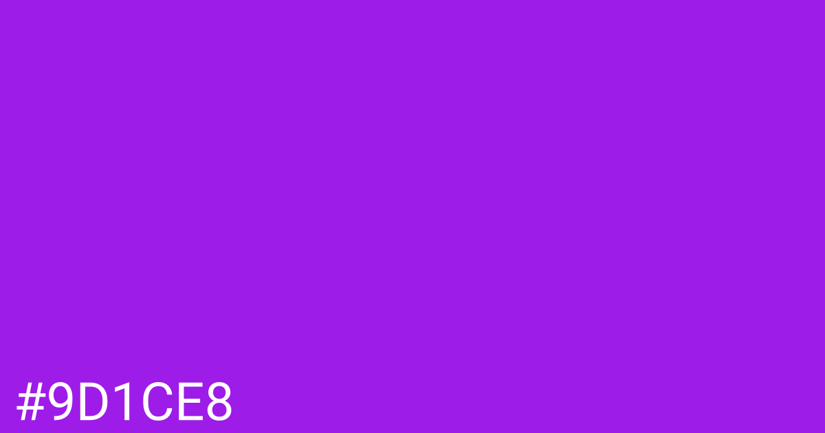 Hex color #9d1ce8 graphic
