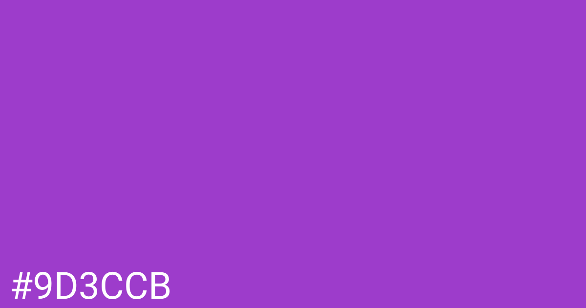 Hex color #9d3ccb graphic