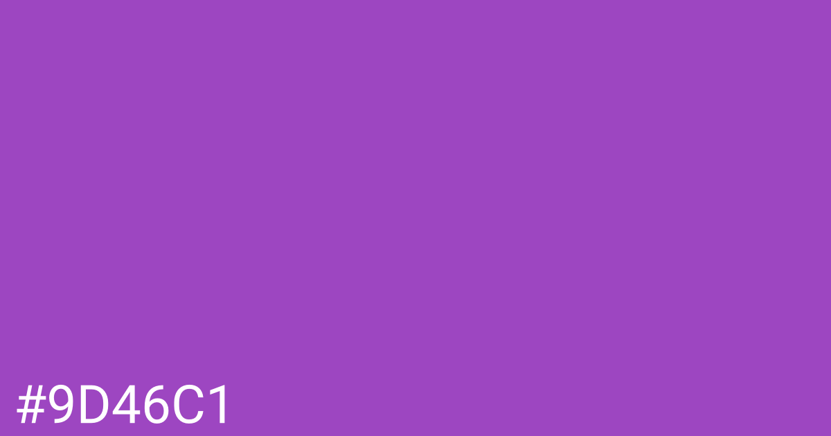Hex color #9d46c1 graphic