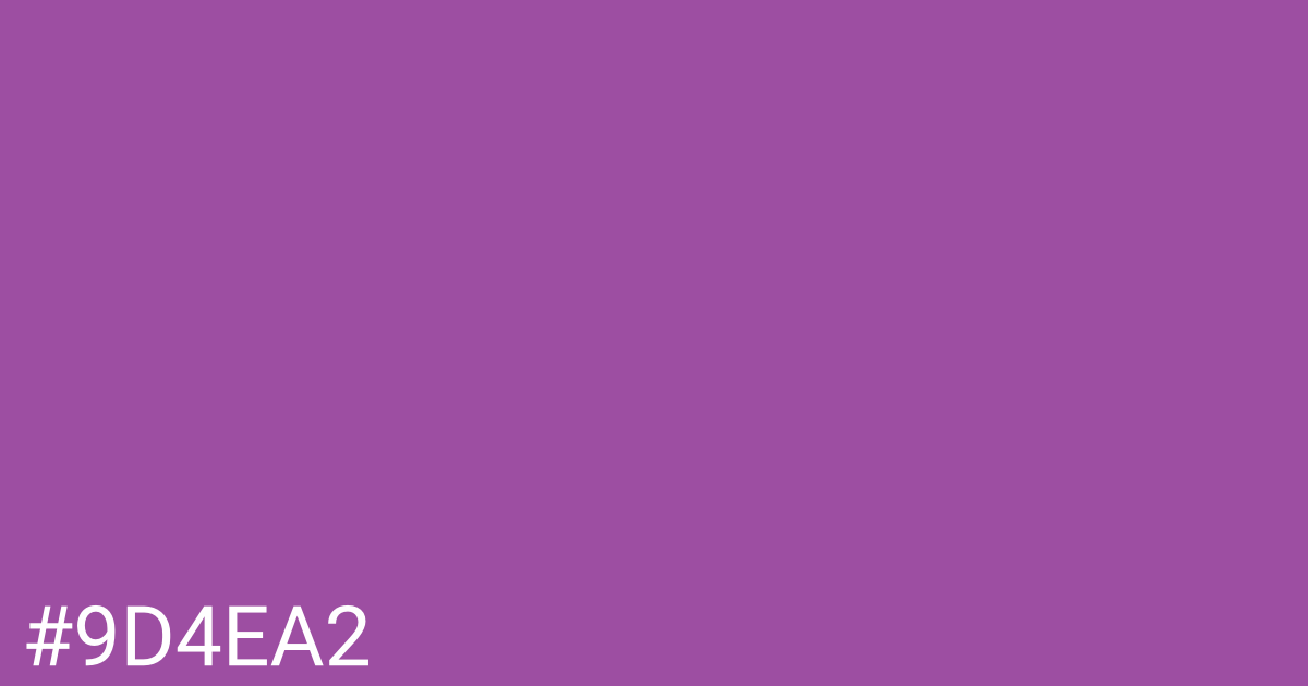 Hex color #9d4ea2 graphic