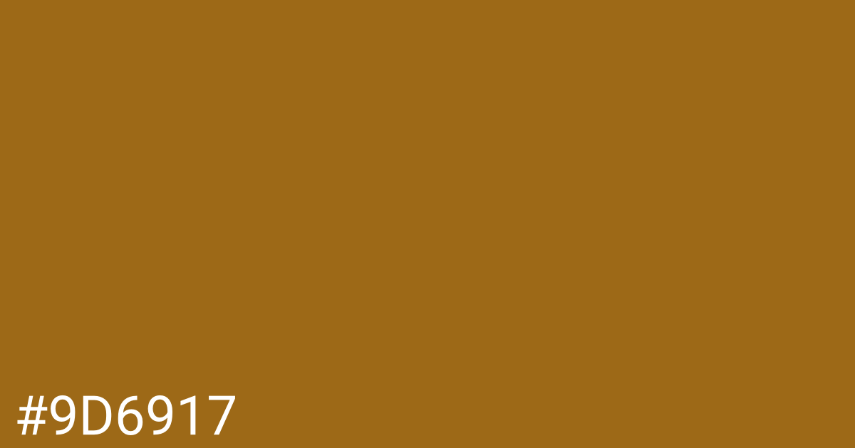 Hex color #9d6917 graphic