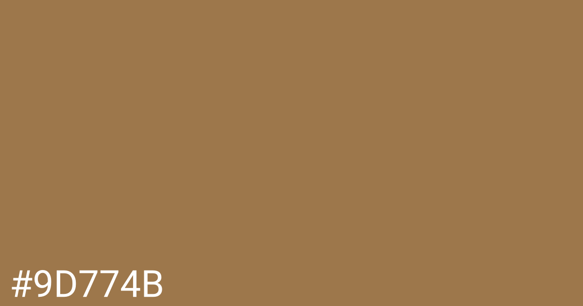 Hex color #9d774b graphic
