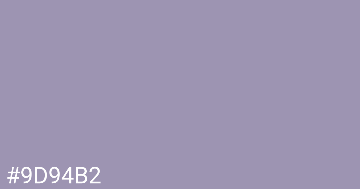 Hex color #9d94b2 graphic