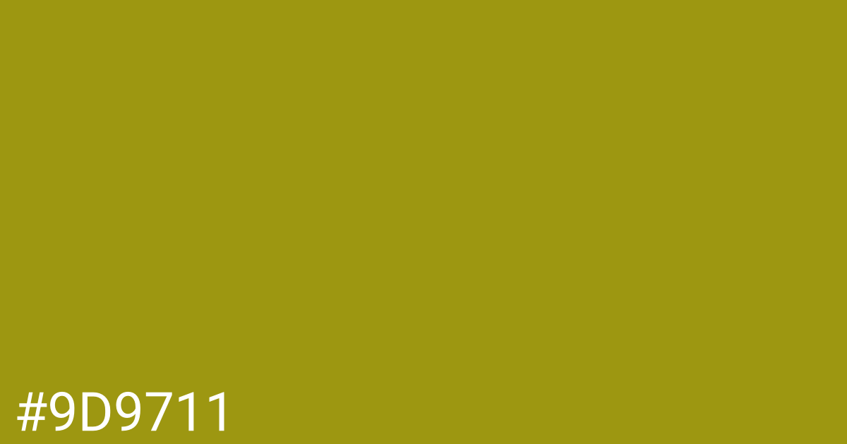 Hex color #9d9711 graphic