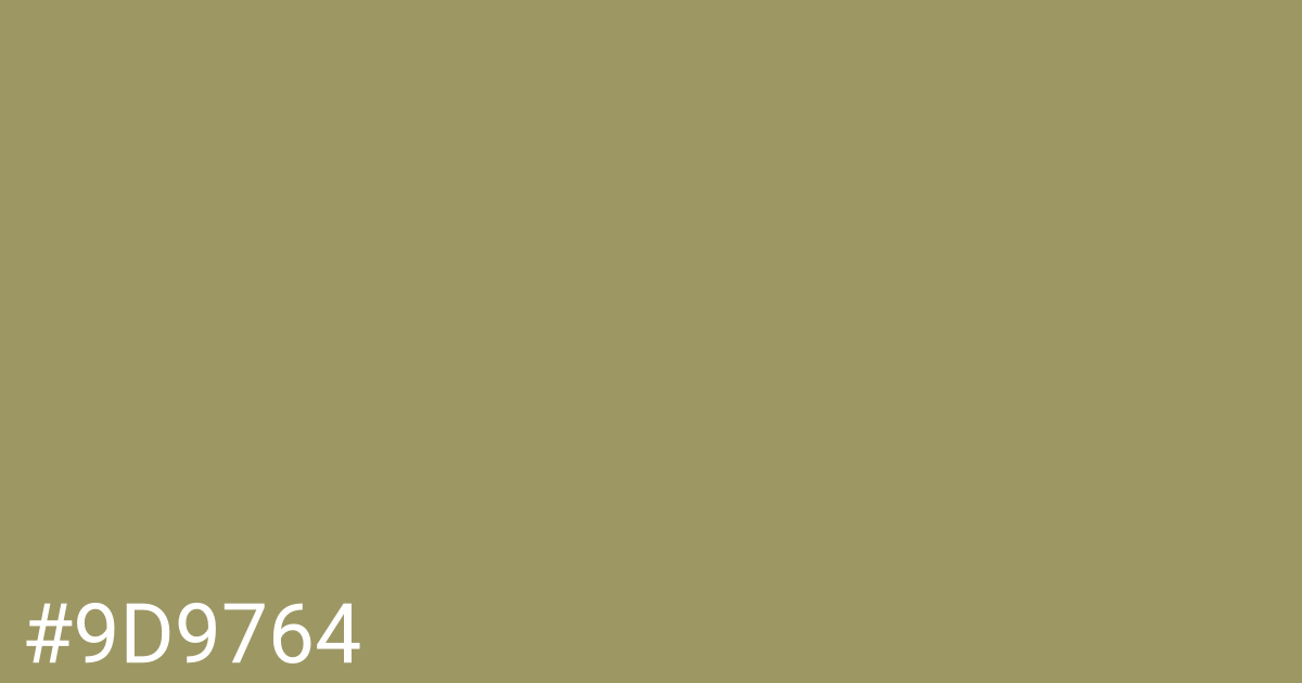 Hex color #9d9764 graphic