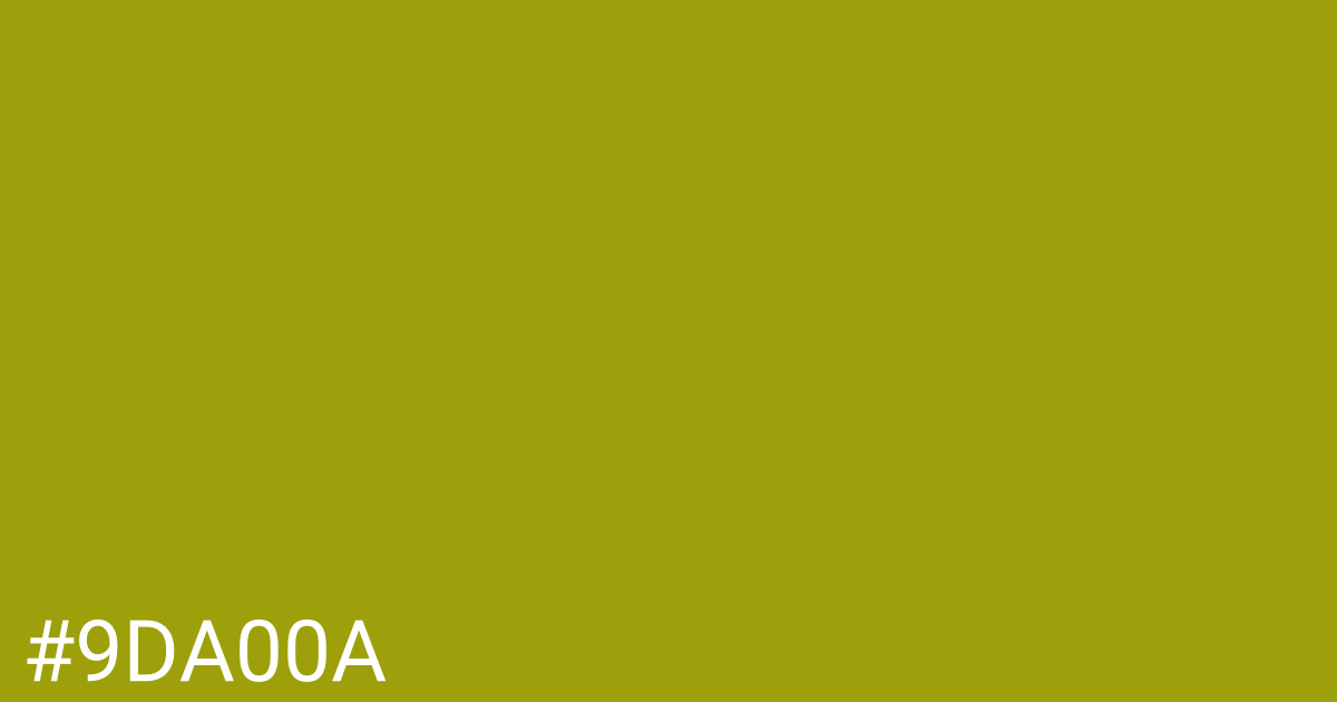 Hex color #9da00a graphic