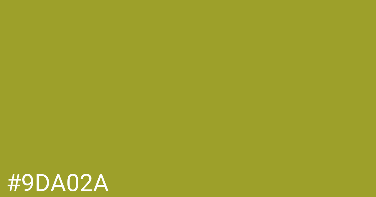 Hex color #9da02a graphic