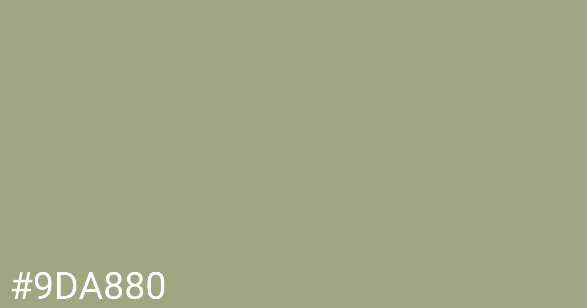 Hex color #9da880 graphic