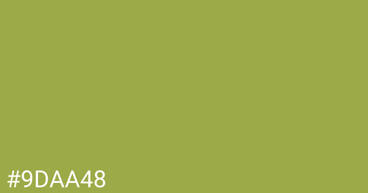 Hex color #9daa48 graphic