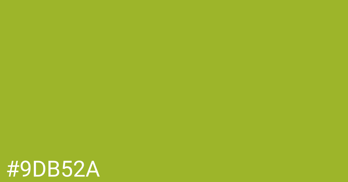 Hex color #9db52a graphic