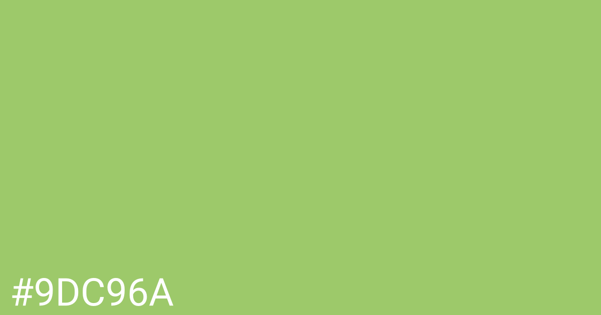 Hex color #9dc96a graphic