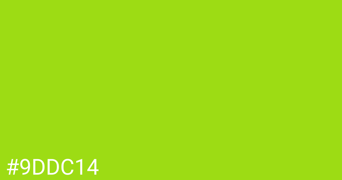 Hex color #9ddc14 graphic