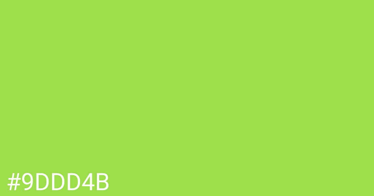 Hex color #9ddd4b graphic