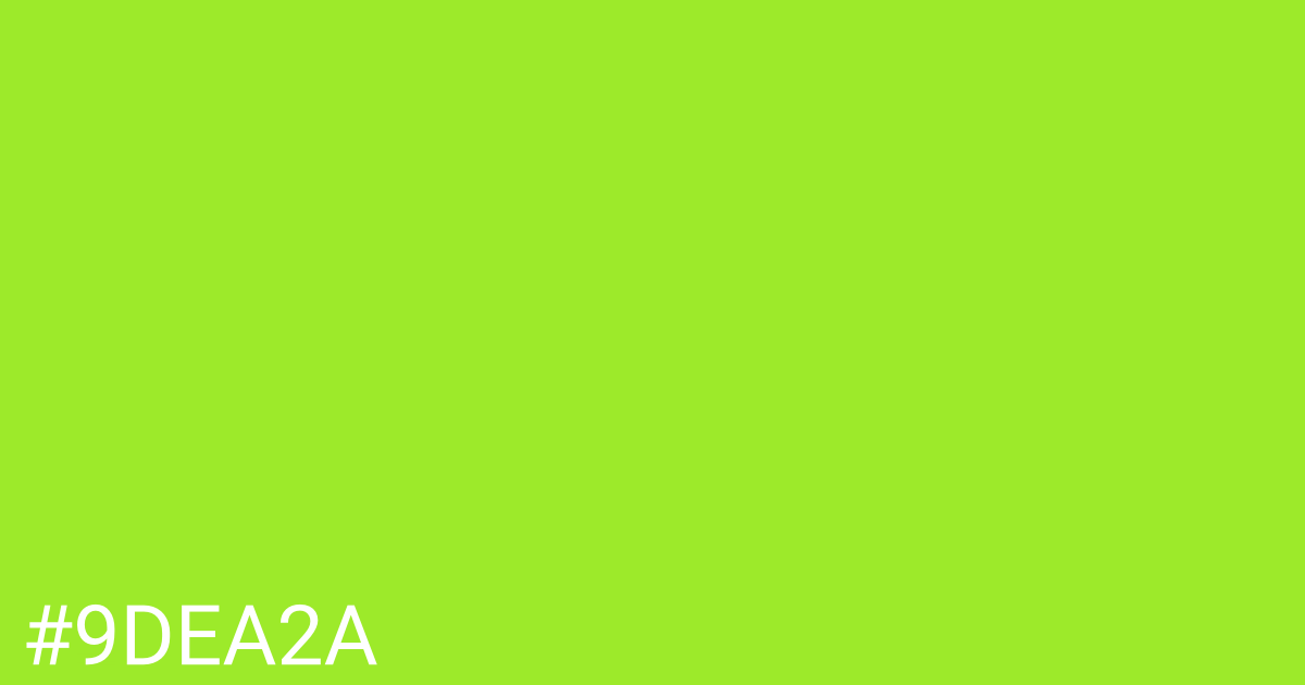 Hex color #9dea2a graphic