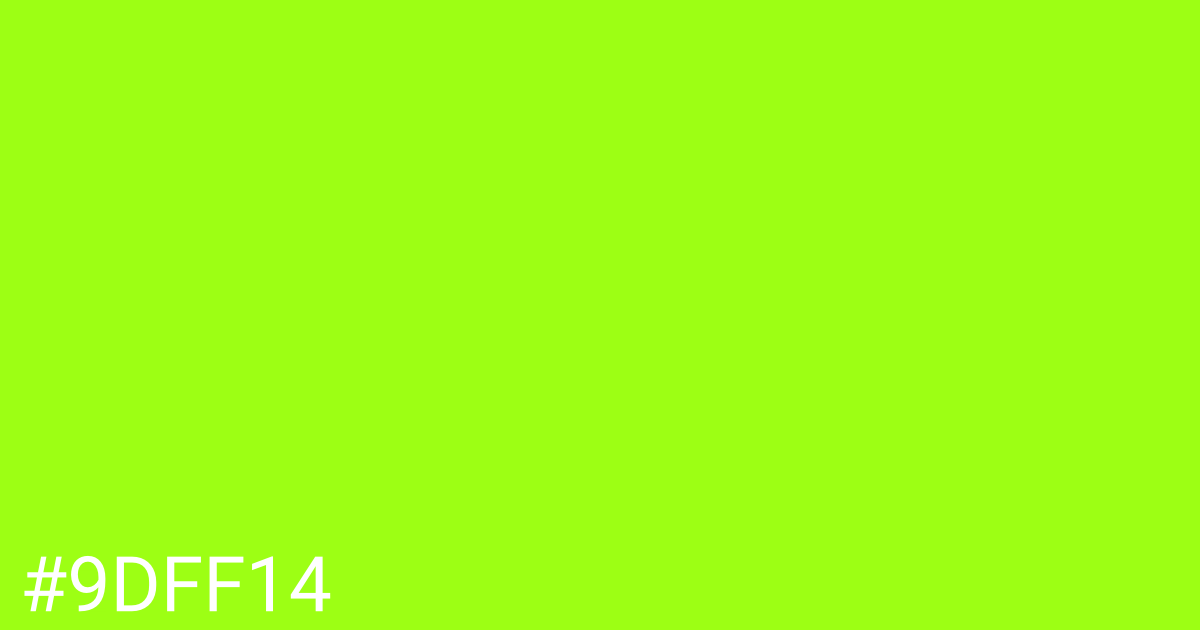 Hex color #9dff14 graphic