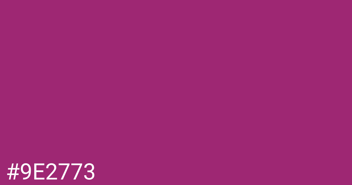 Hex color #9e2773 graphic