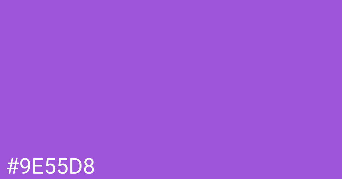 Hex color #9e55d8 graphic