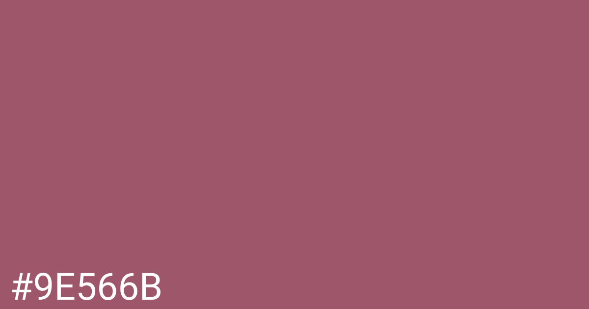 Hex color #9e566b graphic