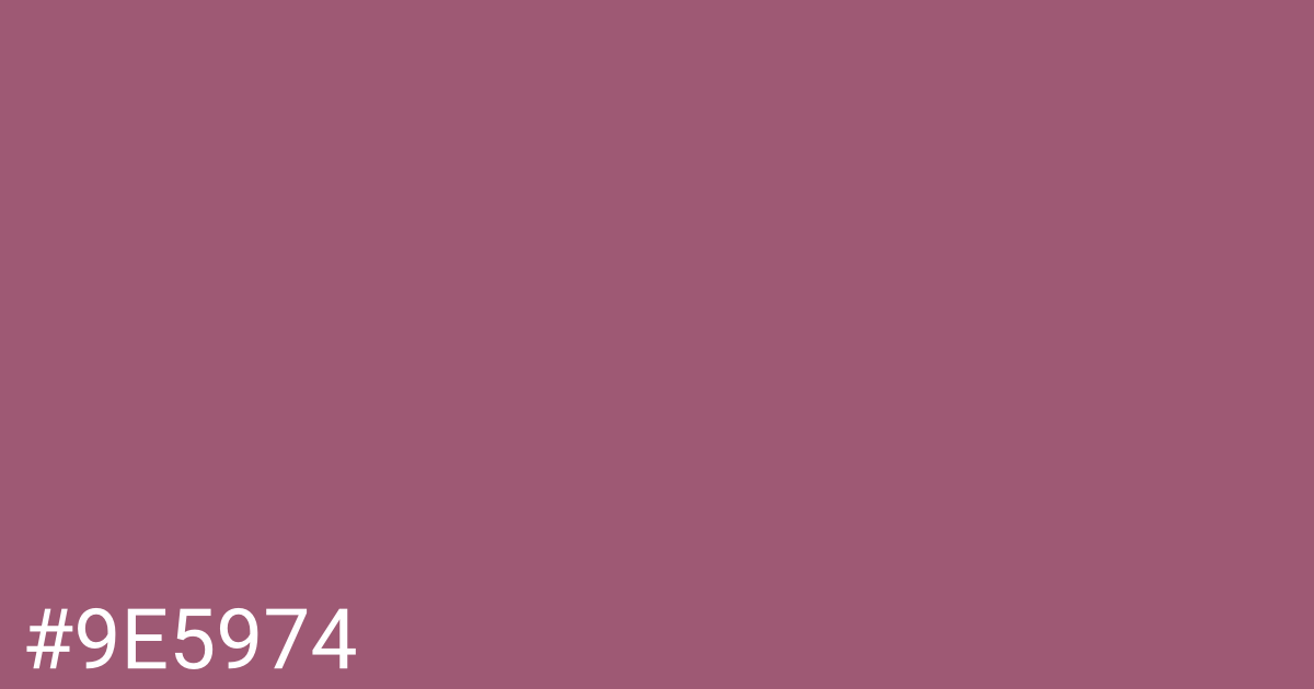 Hex color #9e5974 graphic