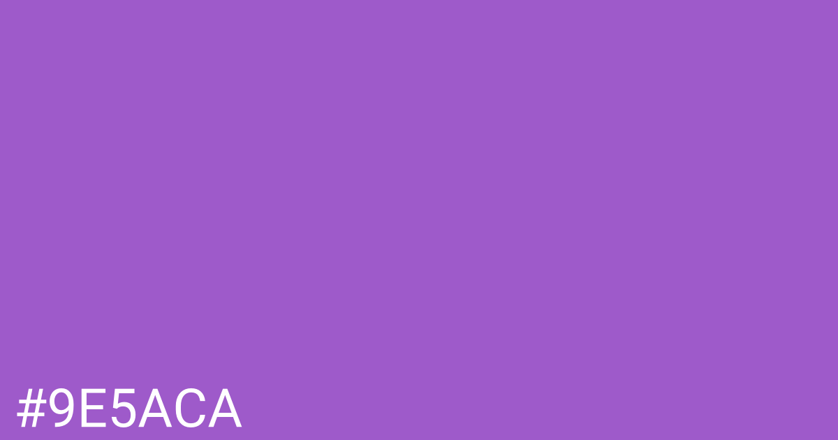 Hex color #9e5aca graphic
