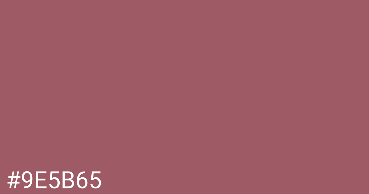 Hex color #9e5b65 graphic