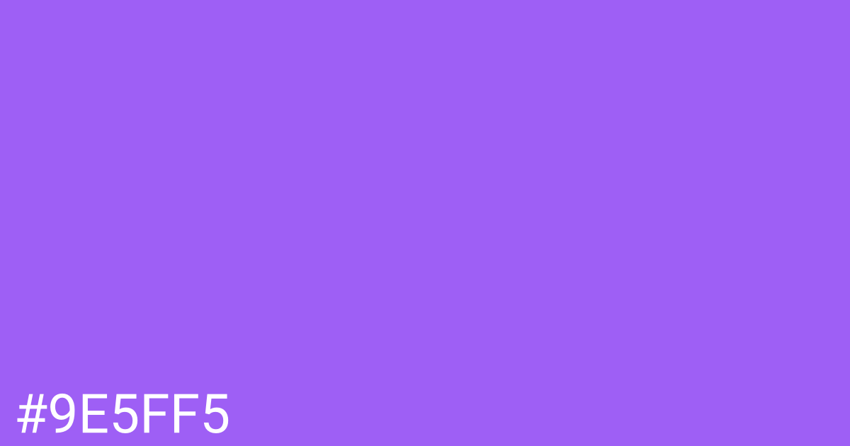 Hex color #9e5ff5 graphic