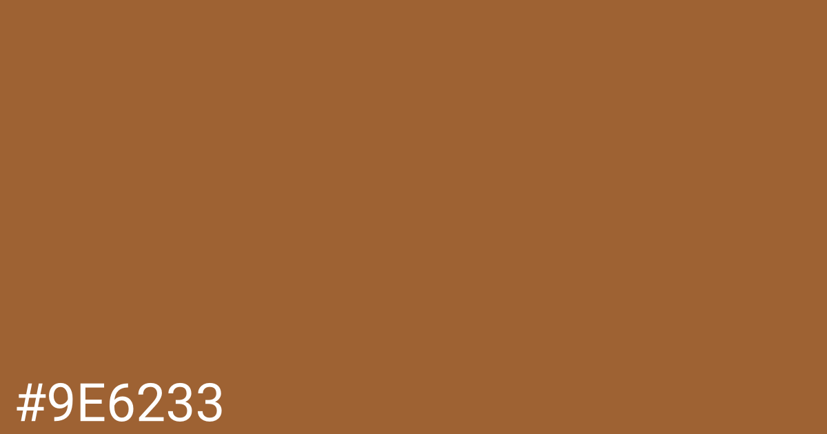 Hex color #9e6233 graphic