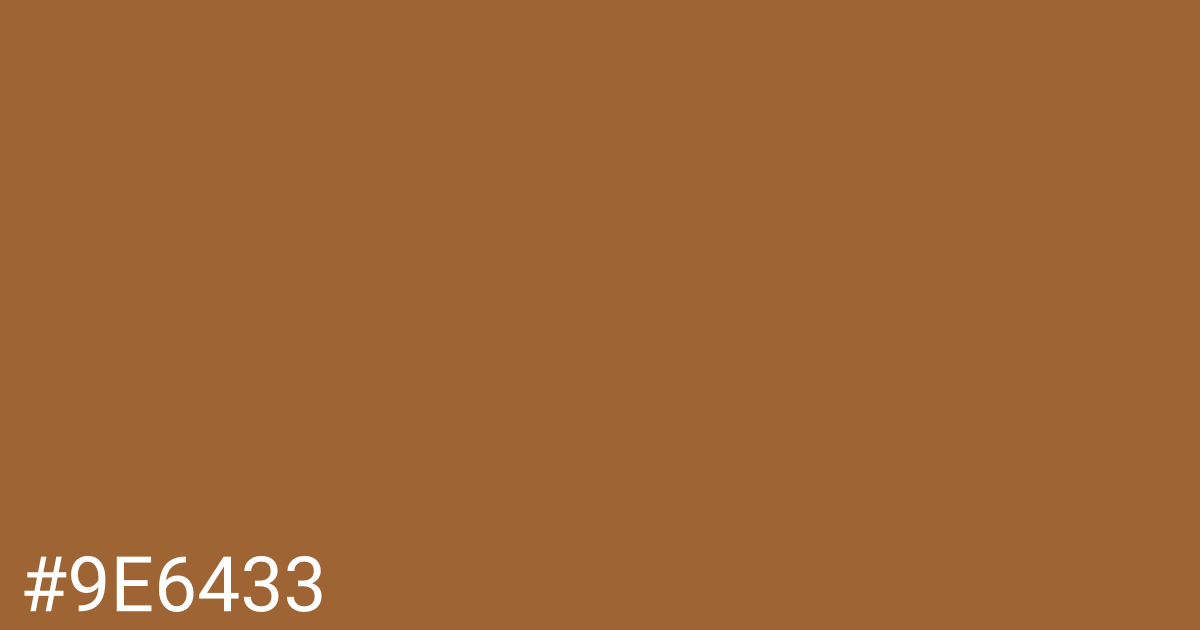 Hex color #9e6433 graphic