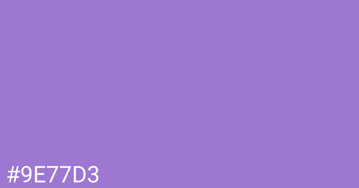 Hex color #9e77d3 graphic