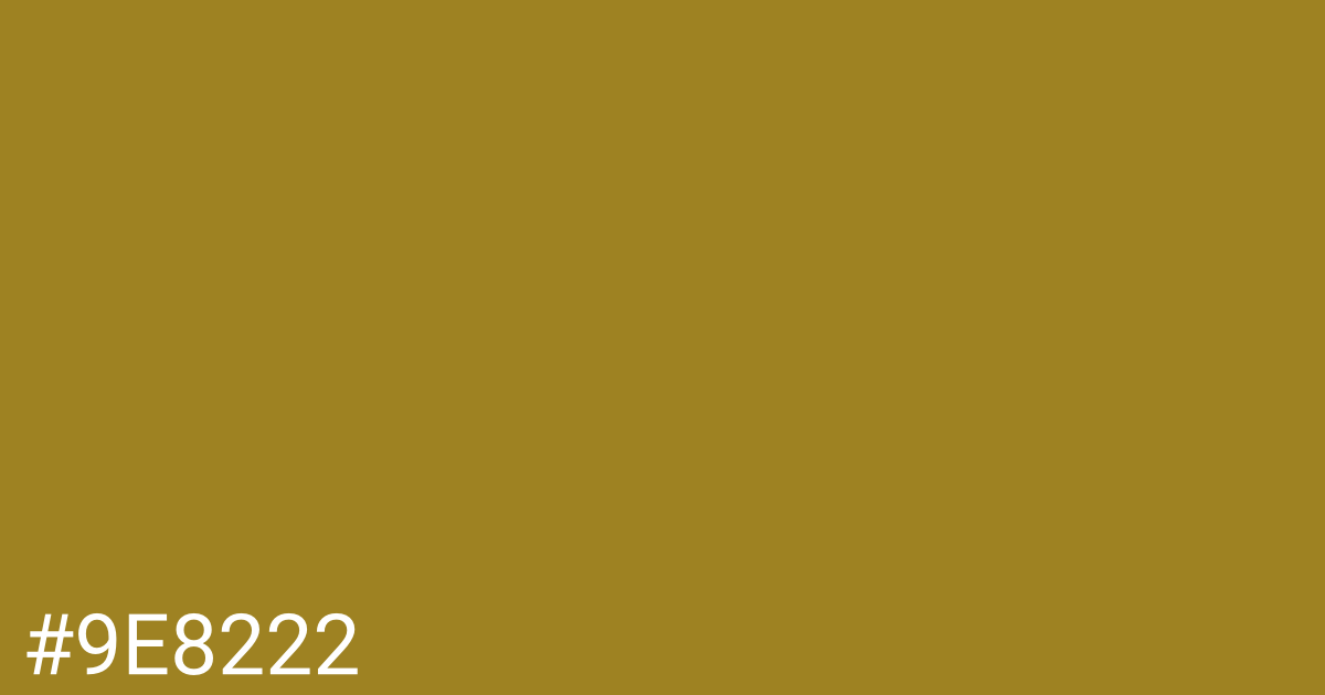 Hex color #9e8222 graphic