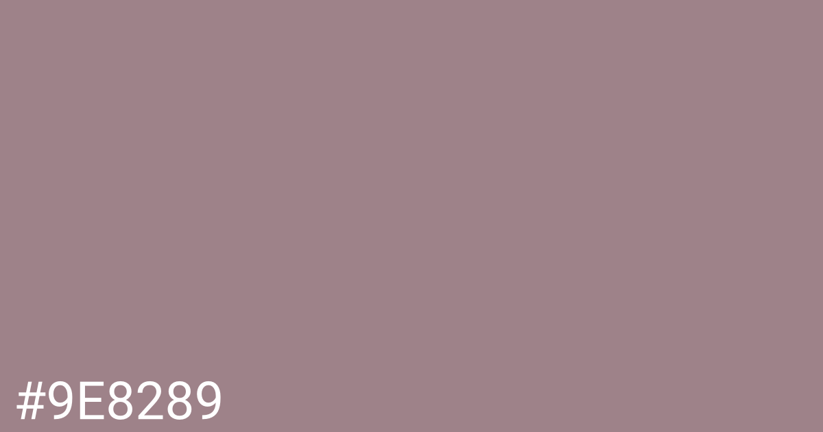 Hex color #9e8289 graphic